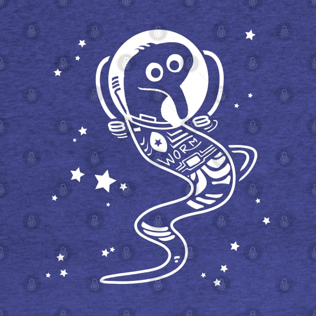 Worm on a String Magic Astronaut Designs - Wormstronaut in Outer Space by YourGoods